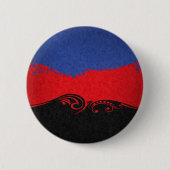 Badge Rond 5 Cm Drapeau fantaisie en polyamorée et torsadée (Devant)