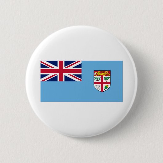 Badge Rond 5 Cm Drapeau Fidji (Devant)