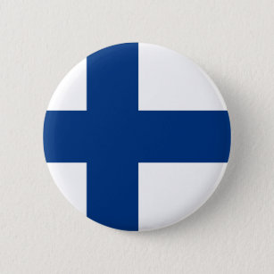 Badge Rond 5 Cm  Drapeau finlandais