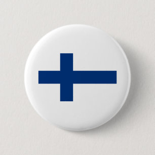 Badge Rond 5 Cm Drapeau Finlande