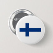 Badge Rond 5 Cm Drapeau Finlande (Devant & derrière)