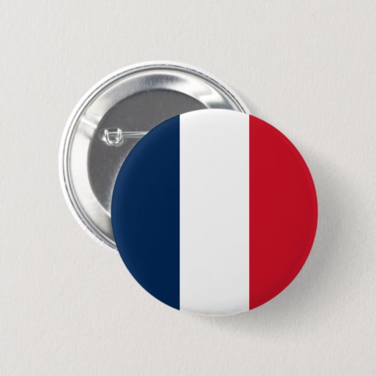 Badge Rond 5 Cm Drapeau français (Devant & derrière)