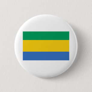 Badge Rond 5 Cm Drapeau Gabon