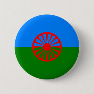 Badge Rond 5 Cm Drapeau gitan