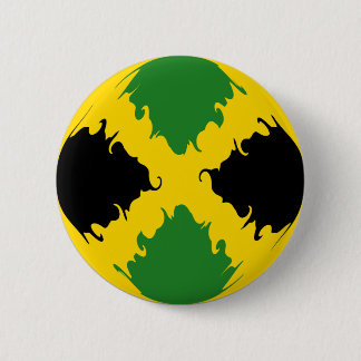 Badge Rond 5 Cm Drapeau Gnarly de la Jamaïque