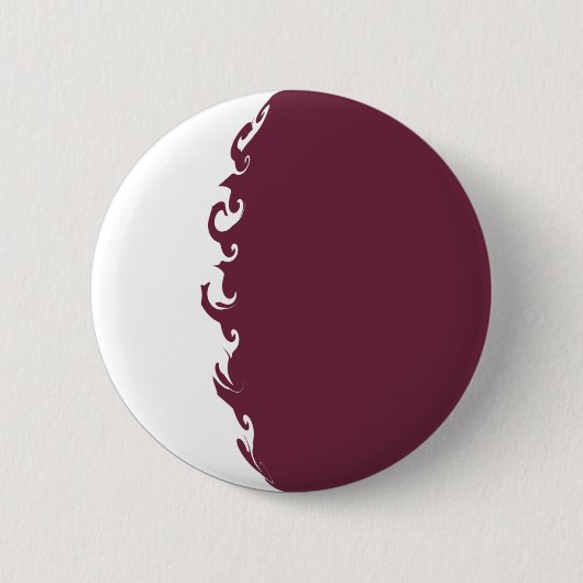 Badge Rond 5 Cm Drapeau Gnarly du Qatar (Devant)