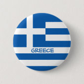 Badge Rond 5 Cm Drapeau grec (Devant)