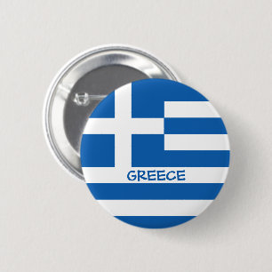 Badge Rond 5 Cm Drapeau grec