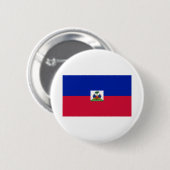 Badge Rond 5 Cm Drapeau Haïti (Devant & derrière)
