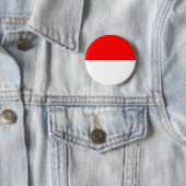 Badge Rond 5 Cm Drapeau Indonésie (En situation)