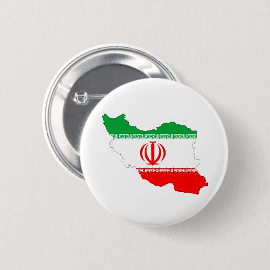 Badge Rond 5 Cm Drapeau iranien (Devant & derrière)