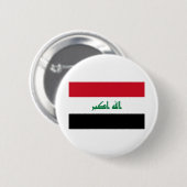 Badge Rond 5 Cm Drapeau Iraq (Devant & derrière)