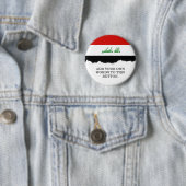 Badge Rond 5 Cm Drapeau iraquien (En situation)