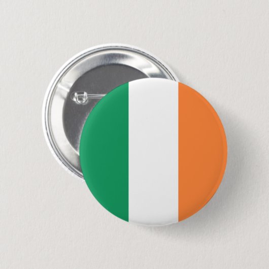 Badge Rond 5 Cm Drapeau irlandais (Devant & derrière)