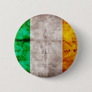 Badge Rond 5 Cm Drapeau irlandais