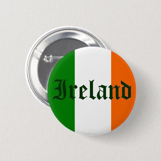 Badge Rond 5 Cm Drapeau irlandais (Devant & derrière)