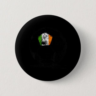 Badge Rond 5 Cm Drapeau irlandais Eire Design sur ballon de footba
