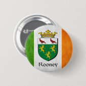 Badge Rond 5 Cm Drapeau irlandais Rooney (Devant & derrière)