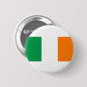 Badge Rond 5 Cm Drapeau irlandais/Saint Patrick's Day (Devant & derrière)