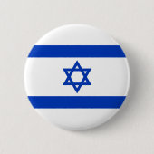 Badge Rond 5 Cm Drapeau Israël (Devant)
