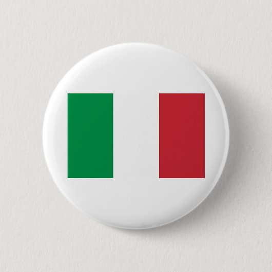 Badge Rond 5 Cm Drapeau Italie (Devant)