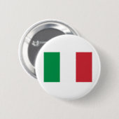 Badge Rond 5 Cm Drapeau Italie (Devant & derrière)