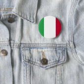 BADGE ROND 5 CM DRAPEAU ITALIEN (En situation)