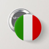 Badge Rond 5 Cm Drapeau italien (Devant & derrière)