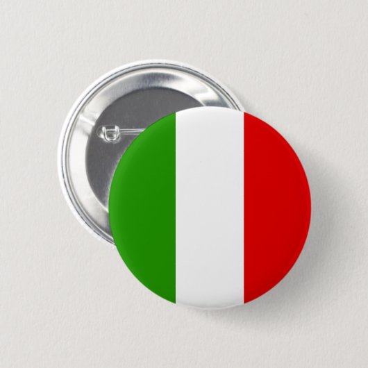 Badge Rond 5 Cm Drapeau italien (Devant & derrière)