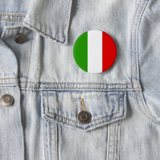 Badge Rond 5 Cm Drapeau italien (En situation)