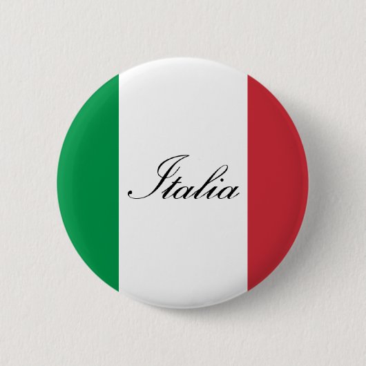 Badge Rond 5 Cm Drapeau italien - drapeau de l'Italie - l'Italie (Devant)
