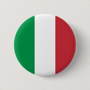 Badge Rond 5 Cm Drapeau italien (Italie)