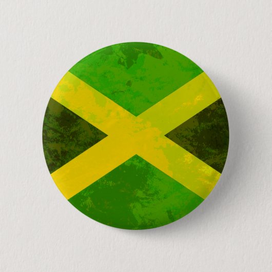 Badge Rond 5 Cm drapeau jamaïque - racines de reggae (Devant)