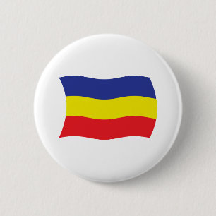 Badge Rond 5 Cm Drapeau Khmer Kampuchea Krom Bouton