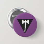 Badge Rond 5 Cm Drapeau lesbien de fierté (v.2) (Devant & derrière)