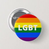 Badge Rond 5 Cm Drapeau LGBT Pride (Devant & derrière)