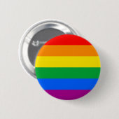 Badge Rond 5 Cm Drapeau LGBT Pride / Drapeau Rainbow (Devant & derrière)