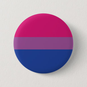 Badge Rond 5 Cm Drapeau LGBTQI+ de la fierté bisexuelle