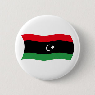 Badge Rond 5 Cm Drapeau libyen