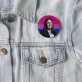 Badge Rond 5 Cm Drapeau Lisa Nandy Bisexual Insigne (En situation)