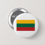 Badge Rond 5 Cm Drapeau Lituanie (Devant & derrière)