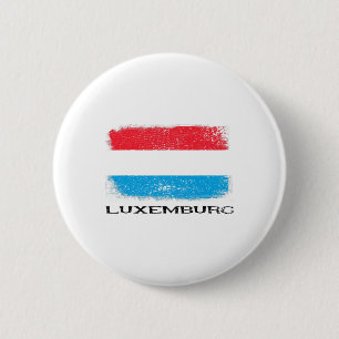 Badge Rond 5 Cm Drapeau Luxembourg Europe Voyage Vacances Europe L