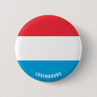 Badge Rond 5 Cm Drapeau luxembourgeois patriotique