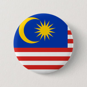 Badge Rond 5 Cm Drapeau malaisien