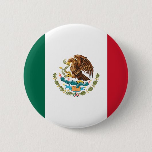 Badge Rond 5 Cm Drapeau mexicain (Devant)