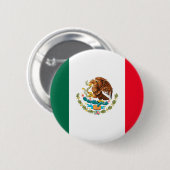 Badge Rond 5 Cm Drapeau mexicain (Devant & derrière)