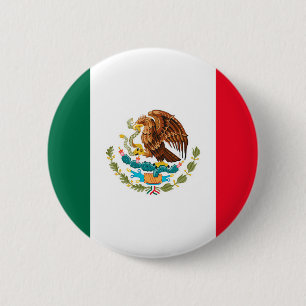 Badge Rond 5 Cm Drapeau mexicain
