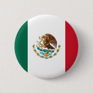 Badge Rond 5 Cm Drapeau mexicain