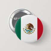 Badge Rond 5 Cm Drapeau mexicain (Devant & derrière)