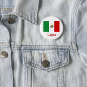 Badge Rond 5 Cm Drapeau mexicain de Lopez (En situation)